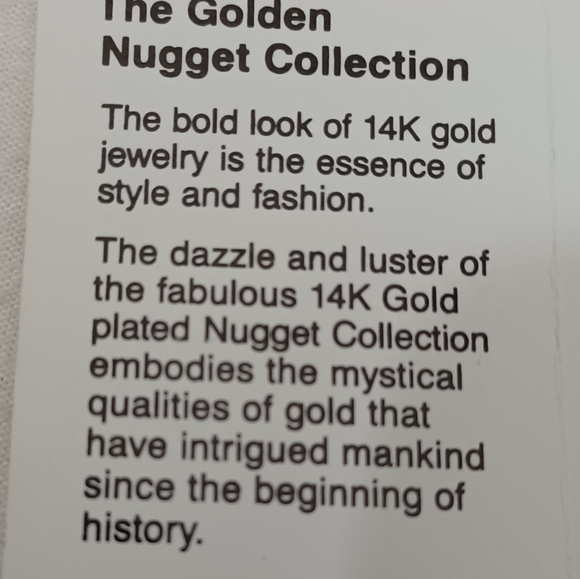 Vintage Luxurious Golden Nugget Collection 14K Gold Plated Set - Picture 14 of 15